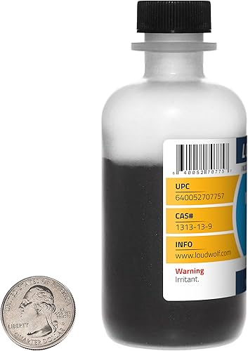 Miniatura 2 de Dióxido de manganeso, botella de 8 onzas, 99% de grado reactivo puro, polvo fino, EE. UU