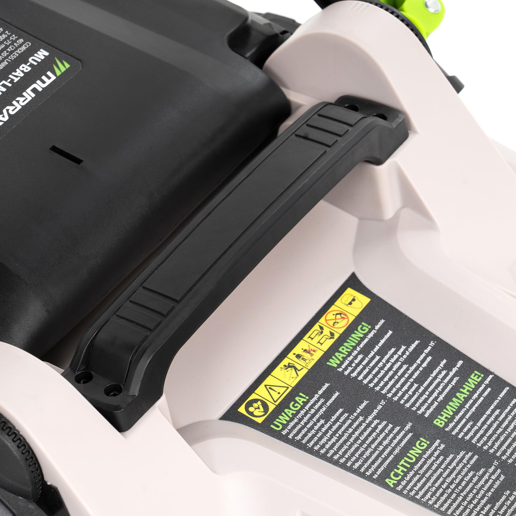 Murray Rasaerba a Batteria 2x20V Li-Ion con Motore a Induzione (2900 giri/min) MU-BAT-LM43-KIT – Larghezza di Taglio 43 cm, Raccoglierba da 50L, 6 Altezze – Taglio: Mulching, Posteriore, Cesto