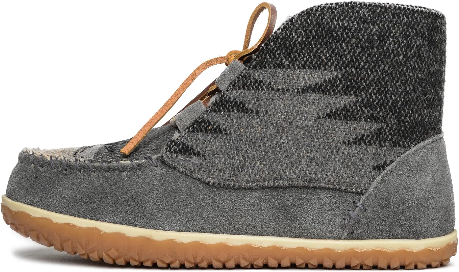 Minnetonka Womens Torrey Laceup Boot, Grey, Size 7
