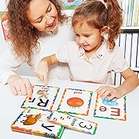 Vista 7 de D-FantiX Juego de 58 tablones de anuncios del alfabeto y números, tarjetas educativas de manuscritos para preescolar, números del alfabeto