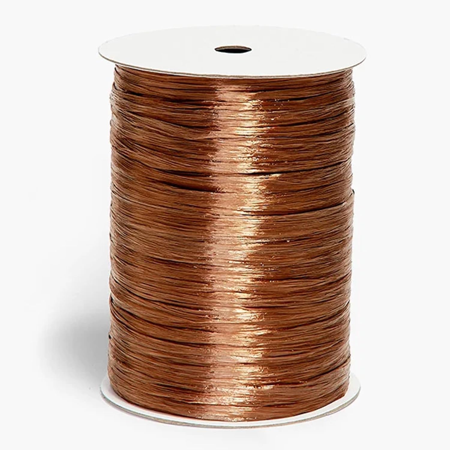 Pearlized Raffia Ribbon, 1/4 Inch Wide, 100 Yards, Decorative Crafting Ribbon (Copper)