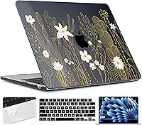 Vista 160 de TWOLSKOO for M4 MacBook Air 13.6 inch Case 2025-2022 Release M4 A3240 M3 A3113 M2 A2681, Plastic Hard Shell & Screen Protector & Keyboard Cover &