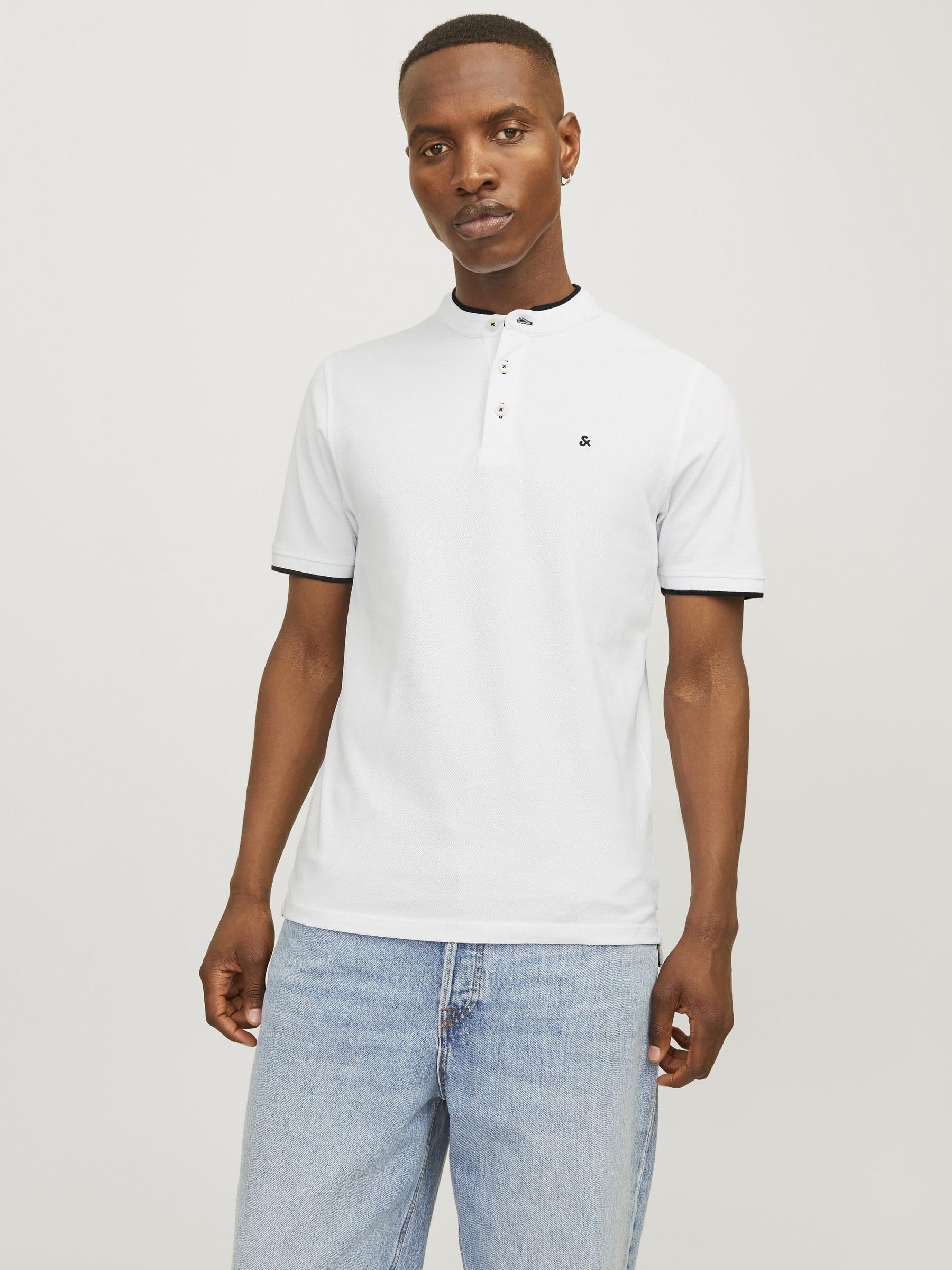 JACK & JONES Male Poloshirt Einfarbig Poloshirt