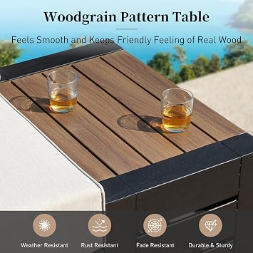 SUNSHINE VALLEY 6-Piece Patio Sectional Set, Modular Design
