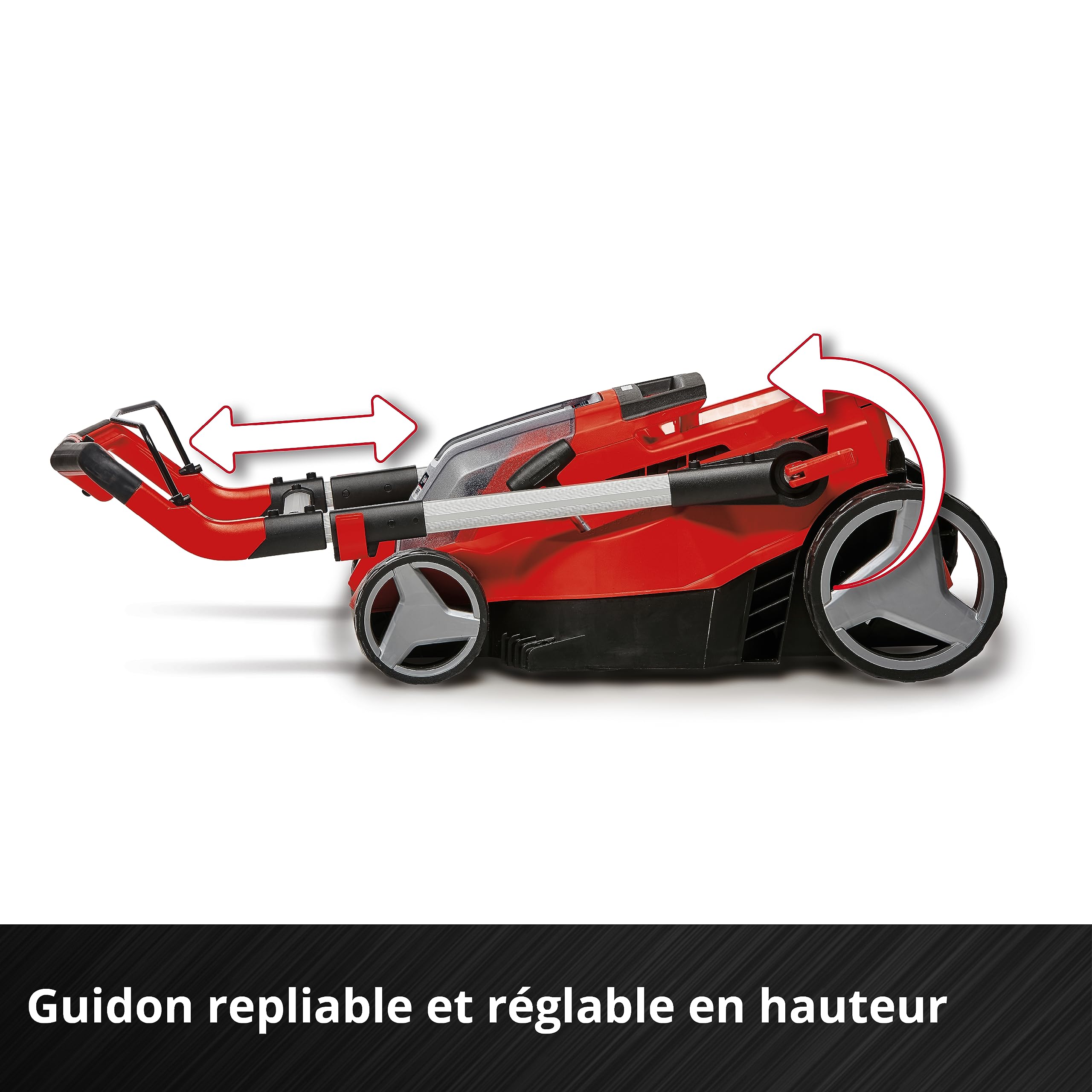 Einhell Tondeuse à Gazon sans Fil GP-CM 36/450 Kit Power X-Change (36 V, Largeur de Coupe 38 cm, 450 m², Moteur sans Charbon, Fonction Mulching, bac collecteur 45 L, 2 Batteries 4,0 Ah+Twincharger)