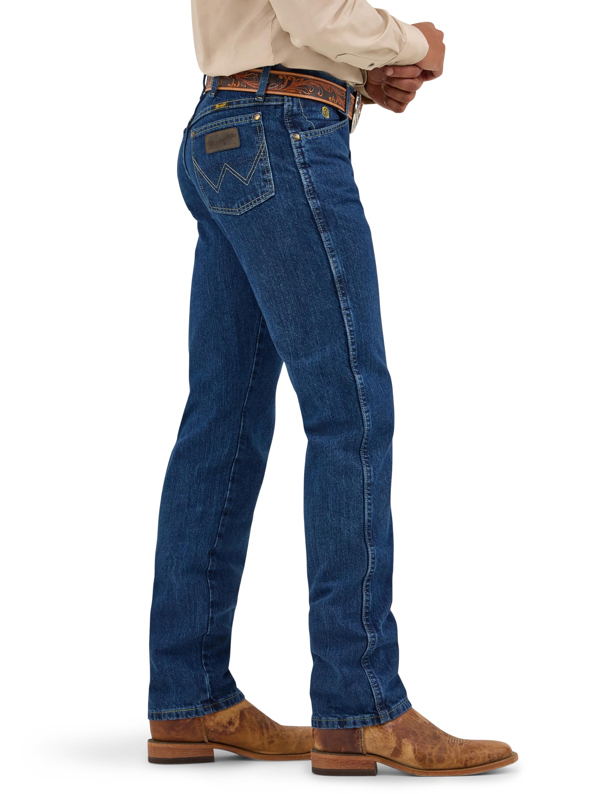 Wrangler Herren George Strait Cowboy Cut Original Fit Jeans Jeans, Dark Stone, 32W / 38L – Ansicht 2