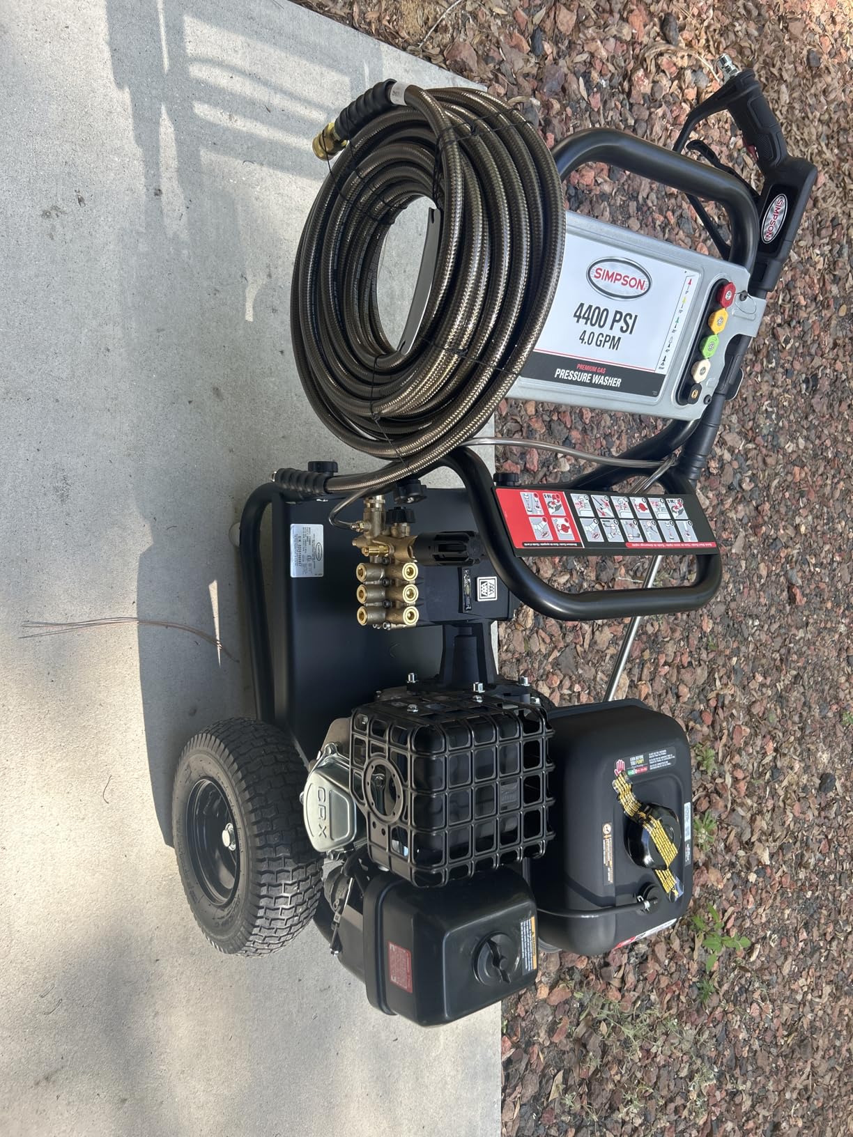 Simpson PS60869 PowerShot 4000 PSI gas pressure washer with Honda GX270 engine