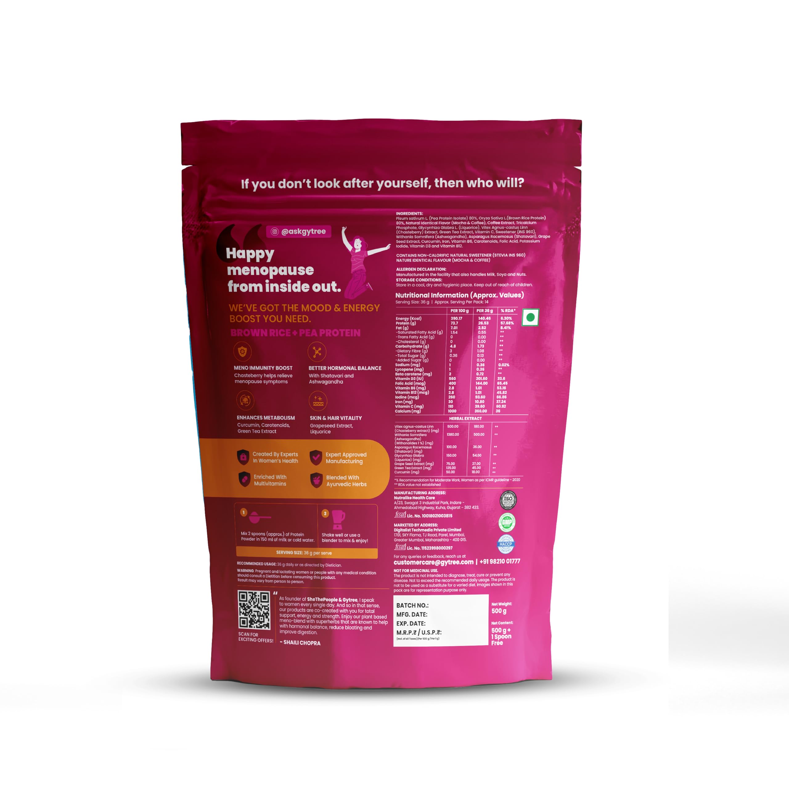 Gytree Menopause Protein for Women 40+, 50+ with 26 gram per serving Plant Protein & Biotin Gummies for Hair, Skin & Nail Support with Vital Nutrients — Amazon image 2