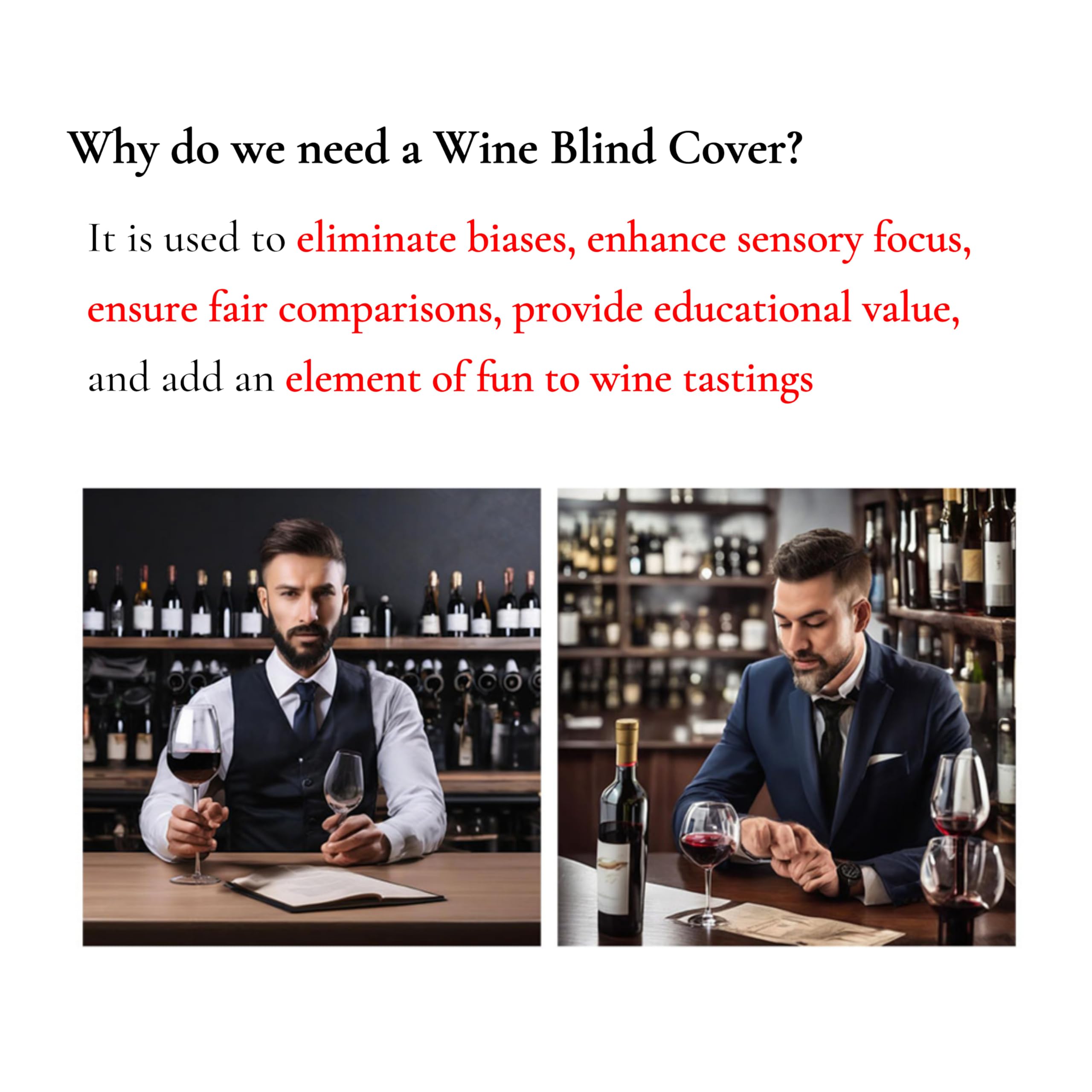 VINOPIE Black Blind Tasting Wine Bags Cover Pouch Kit Tasting Sleeve With Numbering 1to10 Mark Printed On It (10pcs) Hessian Cloth Glass Bottle Gift Bags for Christmas Wedding Party Decoration