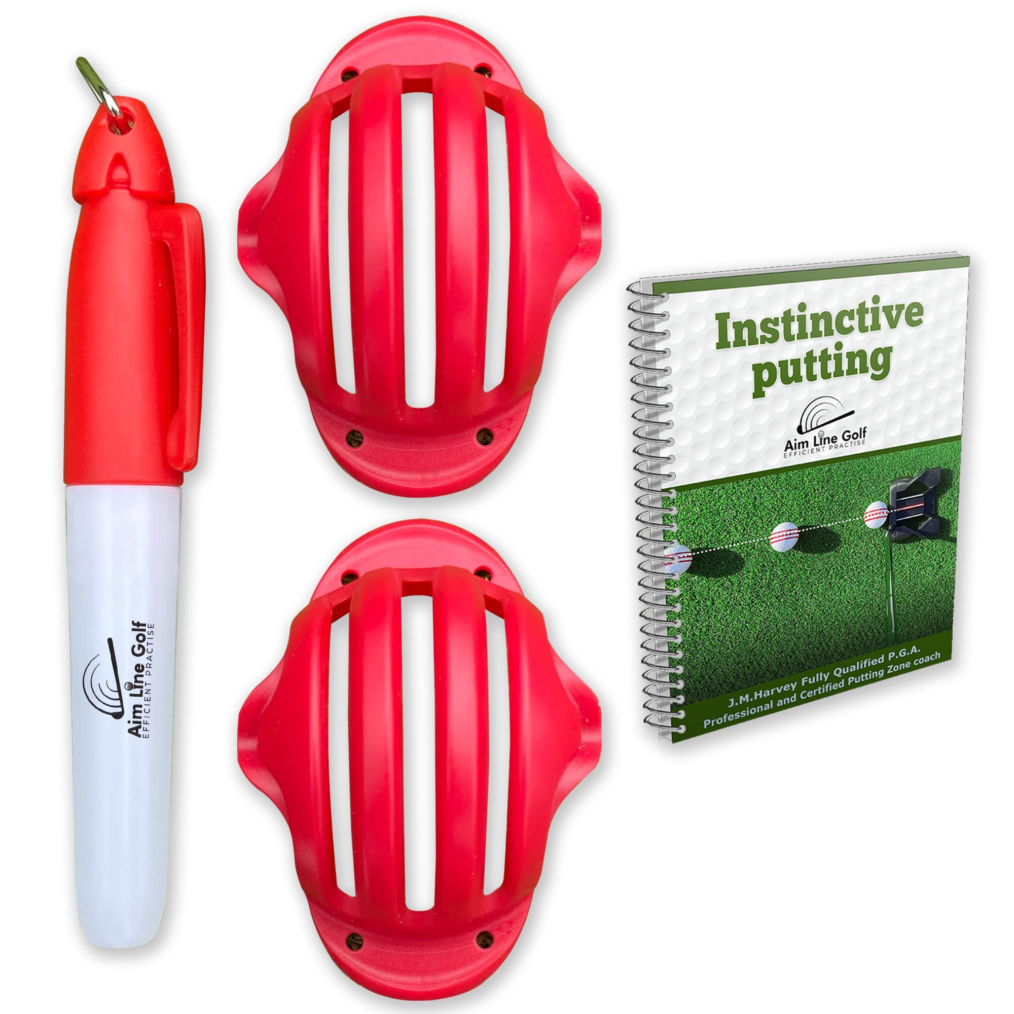 AIM LINE GOLF Golf Ball Marker Alignment Tool, Golf Training Aids