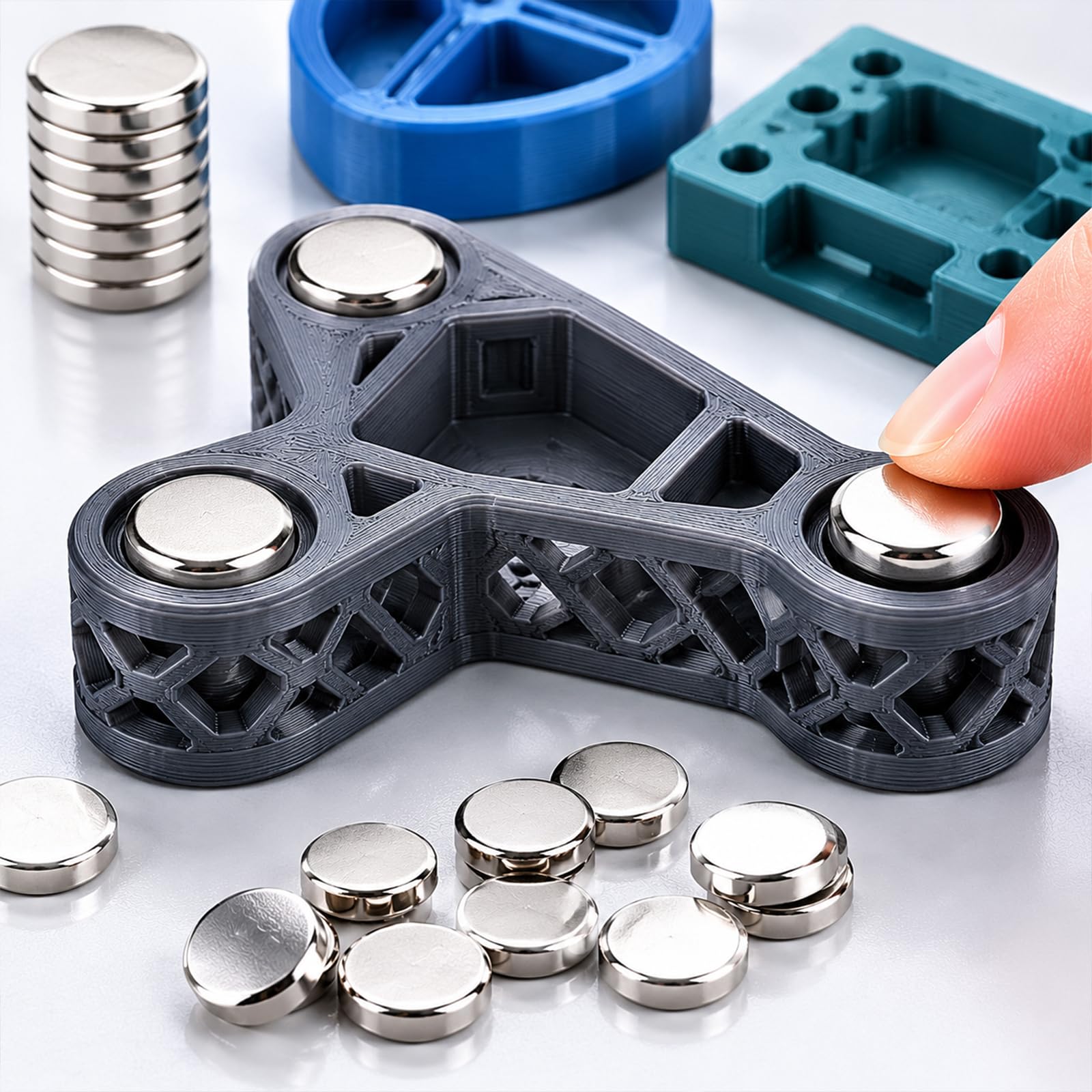 300 Neodymium Magnets - Strong Fridge & 3D Printing -8