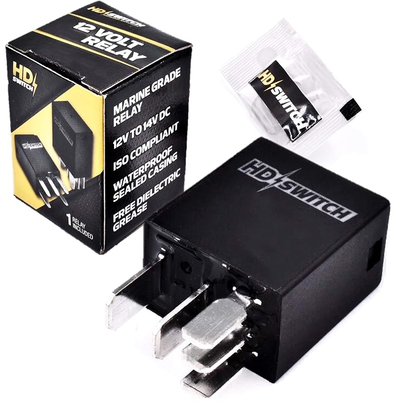 Relé de Partida R3223 HD Switch 12 V 30 A à Prova d’Água para Borg-Warner HFV6 012ZS-TR e 012HS-TR – 1 unidade