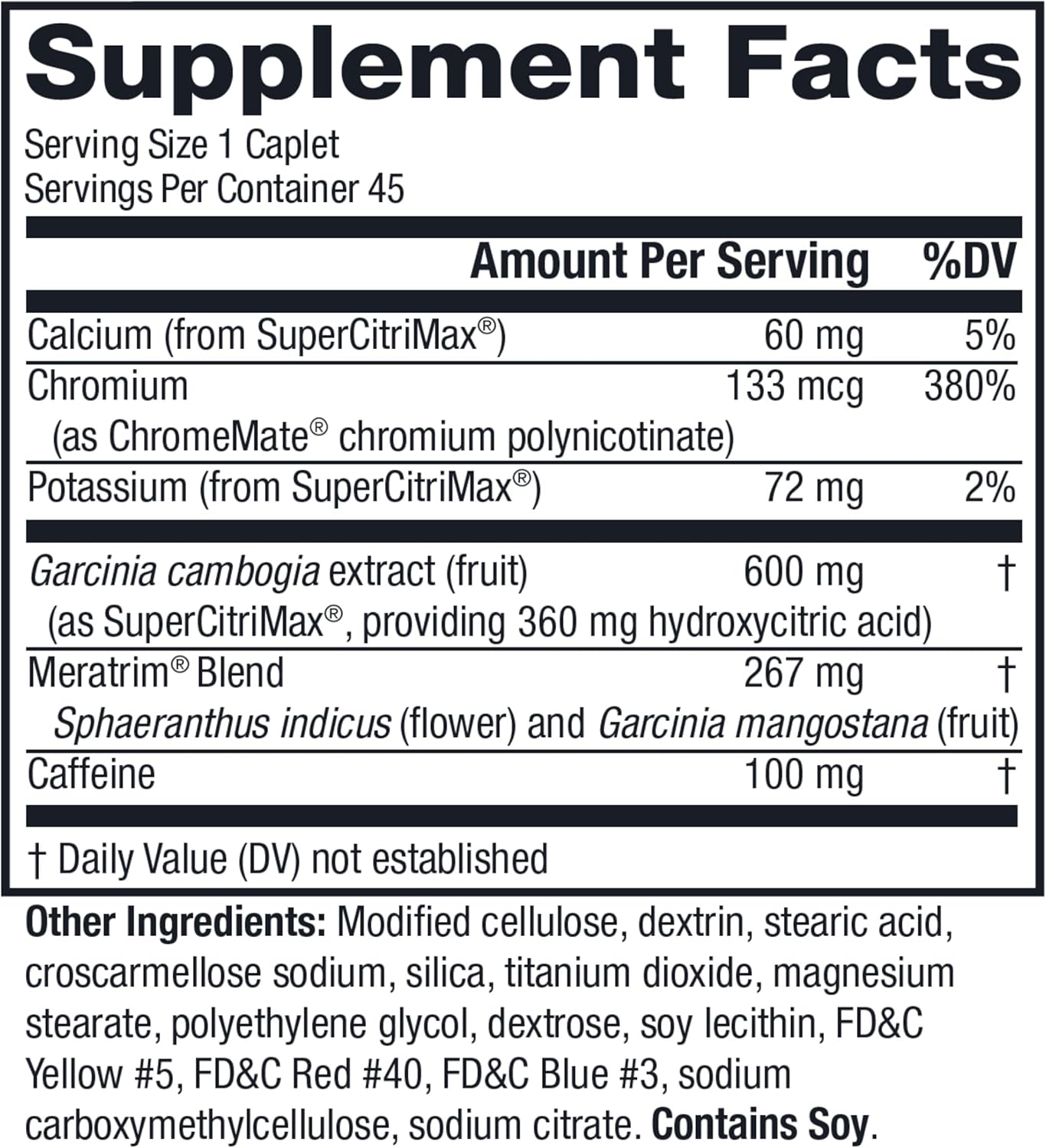 MetaboLife Ultra - Dietary Supplement - Hunger Supplement for Women & Men - 800 mg, 45 Caplets (2 Pack)