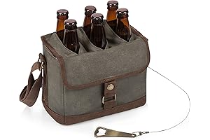 PICNIC TIME Wooden Beer Caddy