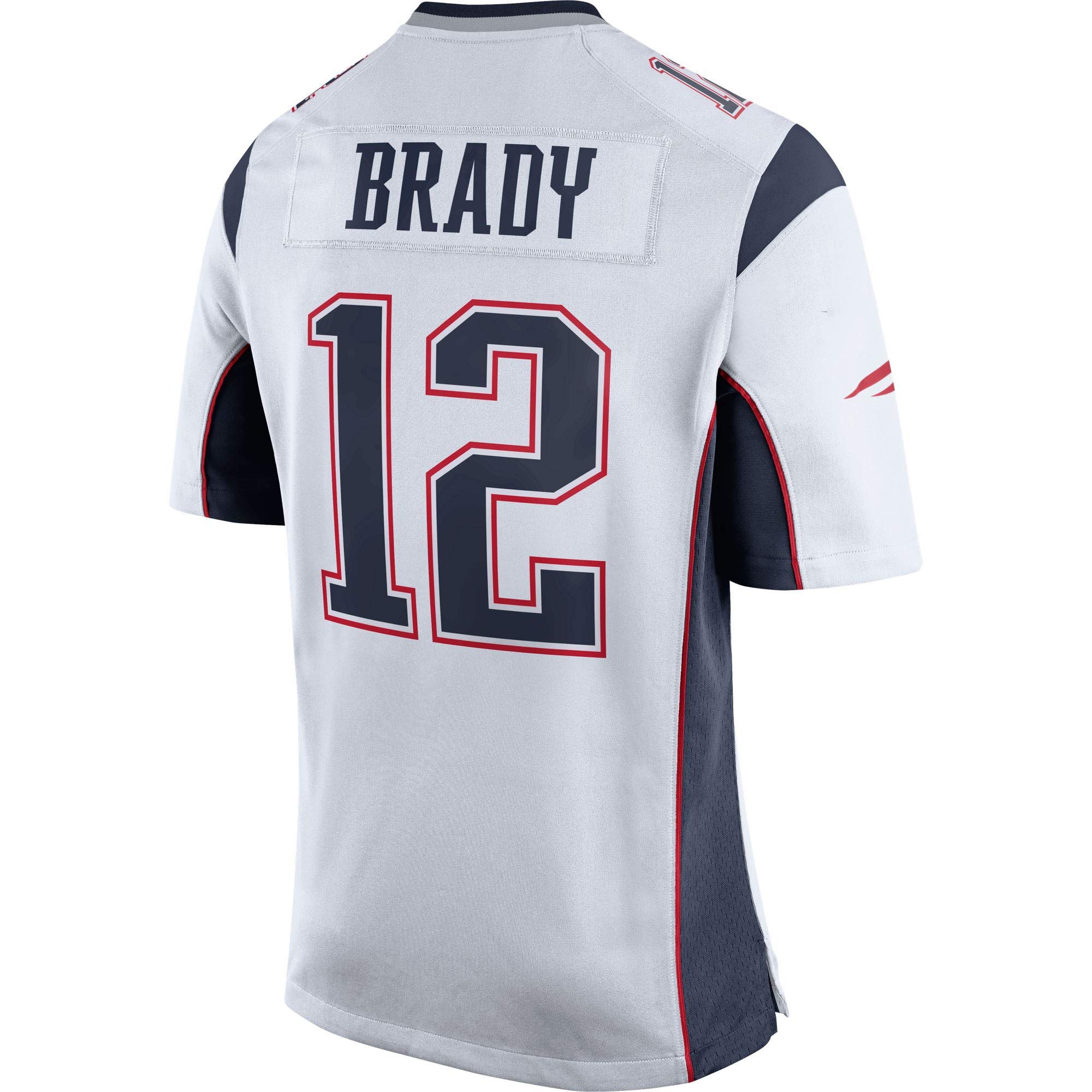 Men's/Women's/Youth_Tom_Brady_#12_White_Silver_Sportswears_Football_Game_Jersey