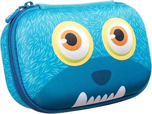 ZIPIT Wildlings - Estuche para lápices, caja para lápices, caja de almacenamiento, bolso de almuerzo, mochila, Azul