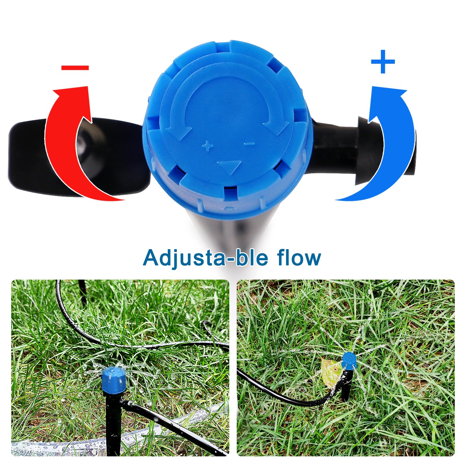 VooGenzek 20 PCS 360 Degree Adjustable Irrigation Dripper Sprinkler - Image 3