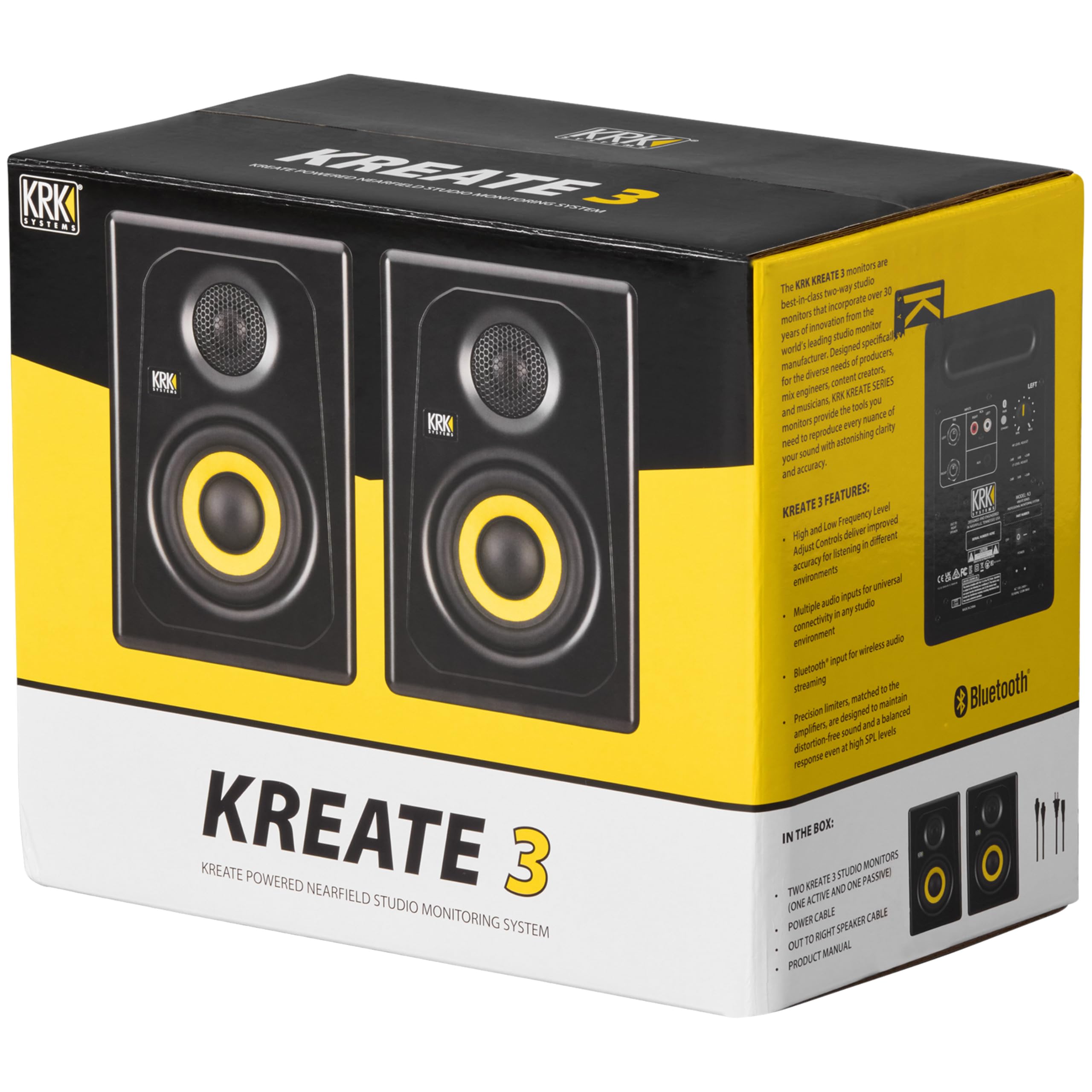 KRK Enceinte de Monitoring Kreate 3 (la Paire)