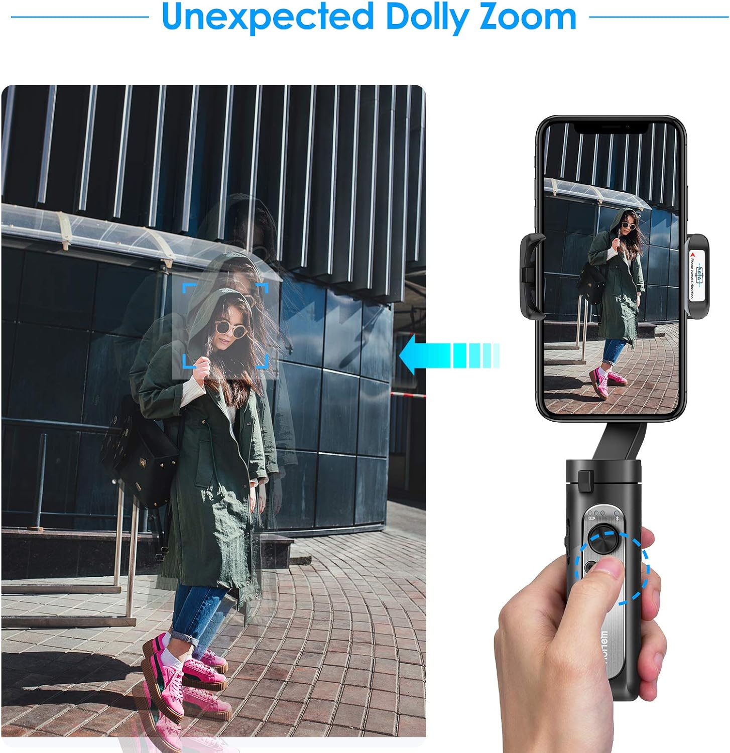 Blасk Frіdау - 60% оƒƒ 3-Axis Gimbal Stabilizer for Smartphone -Foldable Gimbal for iPhone 11 Pro Max w/ Auto 3D Inception & Dolly Zoom Lightweight iPhone gimbal for Video Recording Youtube Vlog Livestream - Hohem iSteady X