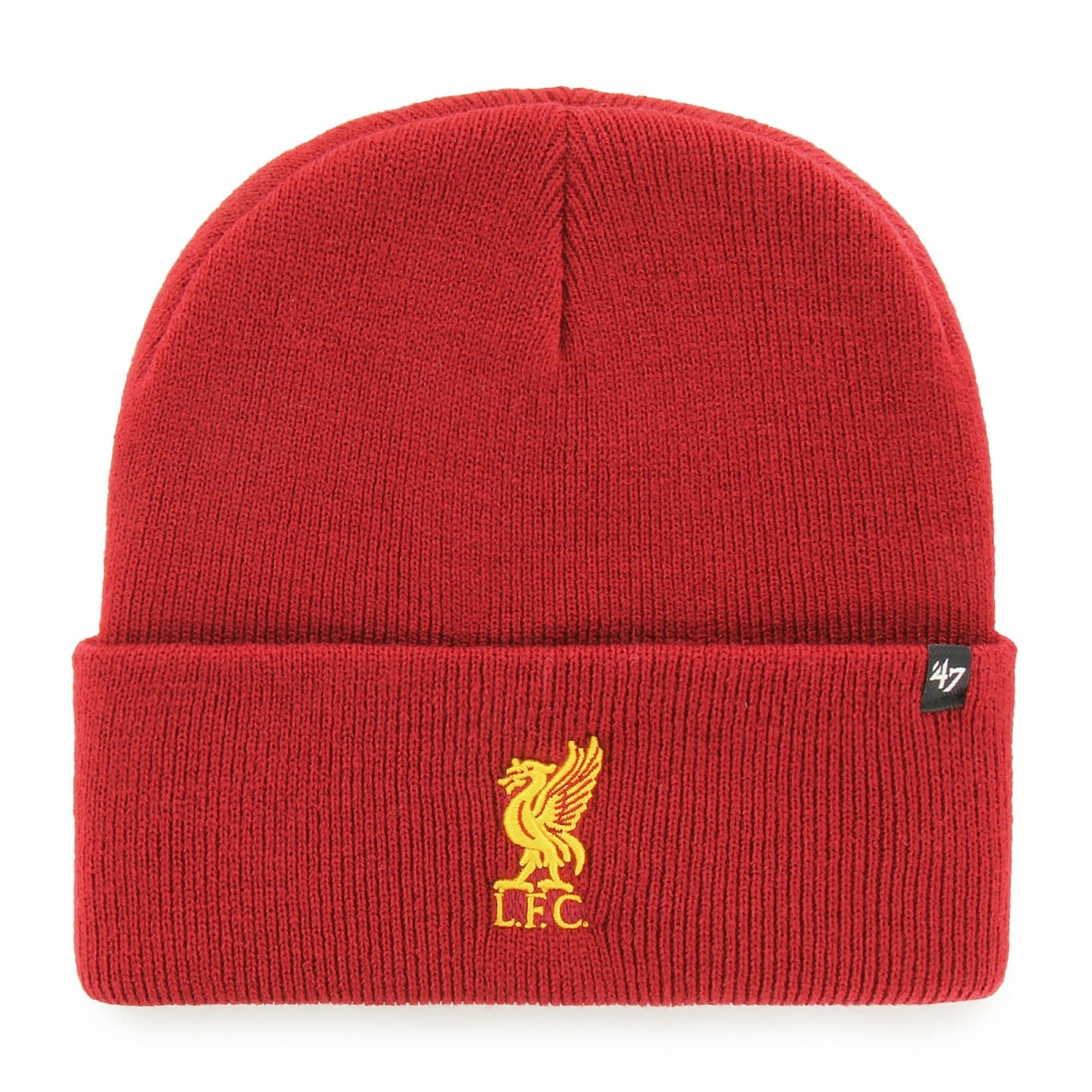 Men's Red/Yellow 47 Fc Liverpool Epl Haymaker Cuff Knit Beanie - One-Size