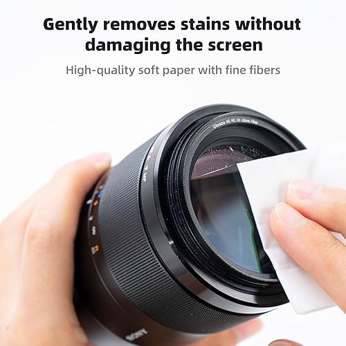 Miniatura 5 de 200 toallitas limpiadoras para lentes, prehumedecidas, envueltas individualmente, sin manchas, sin rayas, para lentes de cámara, lentes de sol, gafas