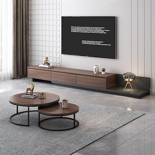 Miniatura 9 de Juego de 2 mesas de centro redondas, modernas y pequeñas, mesa de café para sala de estar, escritorio de oficina, balcón, fácil de instalar,