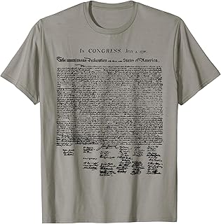 Declaration of Independence liberty tee shirt for Americans T-Shirt