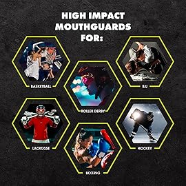 DAMAGE CONTROL High-Impact Mouth Guard - Sports Mouthguard for Boxing, Football, Lacrosse & Basketball, Protects Teeth & Jaw, Protective Mouthpiece for Adults & Youth (Adult, Old Glory American Flag)