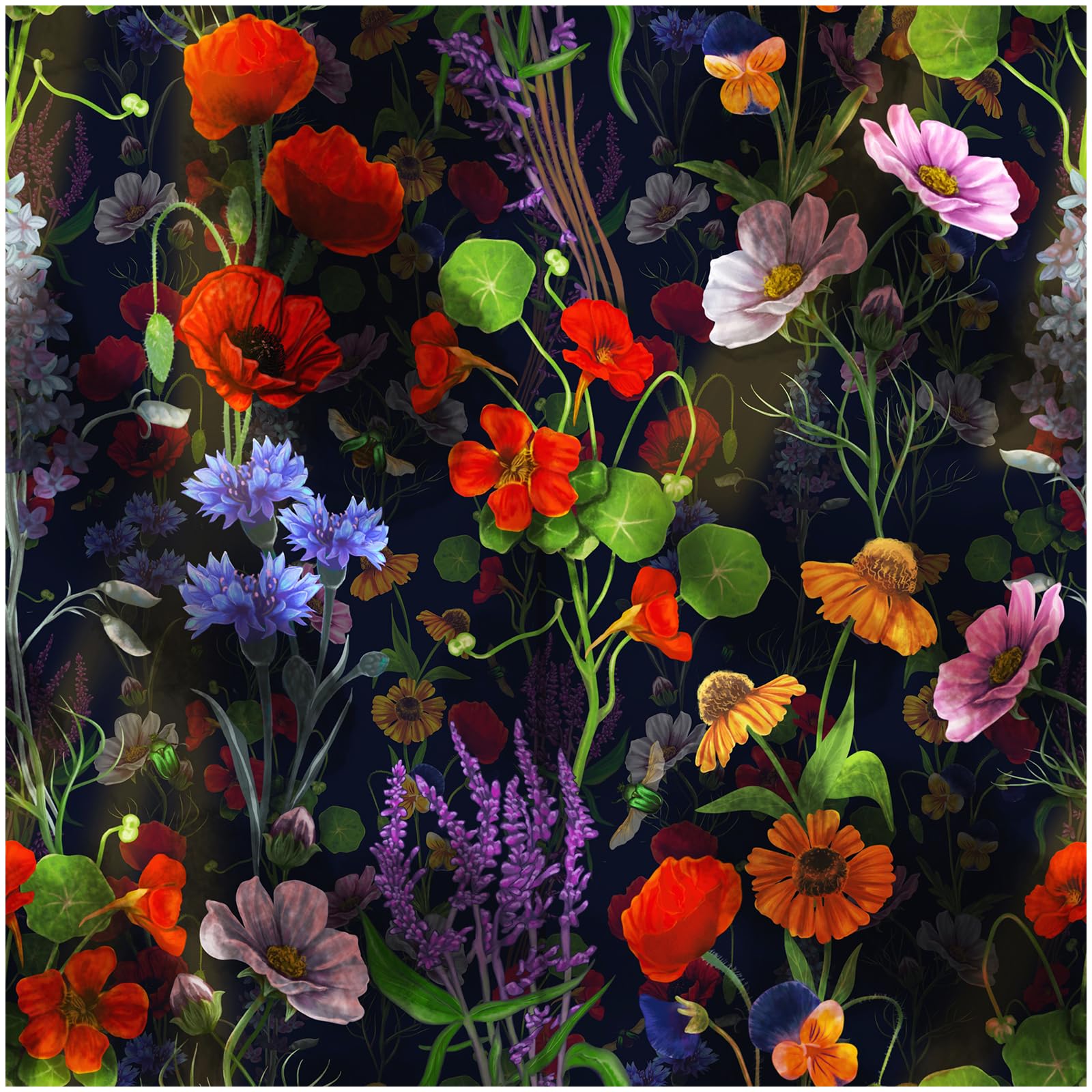 Papier peint amovible sans colle pour rénover proprement une pièce au motif floral