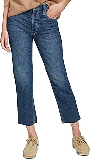 Jeans rectos de talle alto
