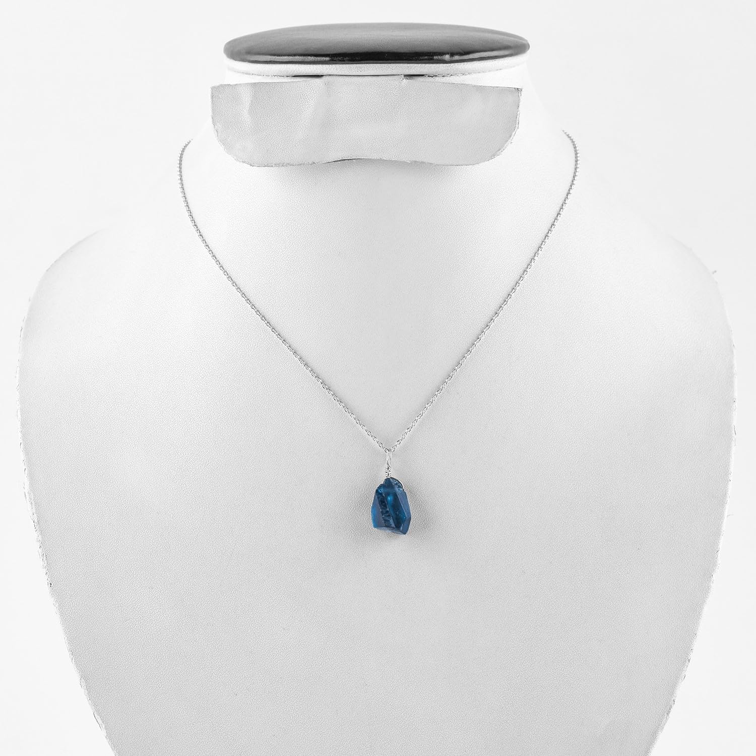 Raw Multi Gemstone Pendant Necklace for Women, Healing Crystal Chakra Stone Birthstone, 925 Sterling Silver Birthday Christmas Gifts for Her - Image 4