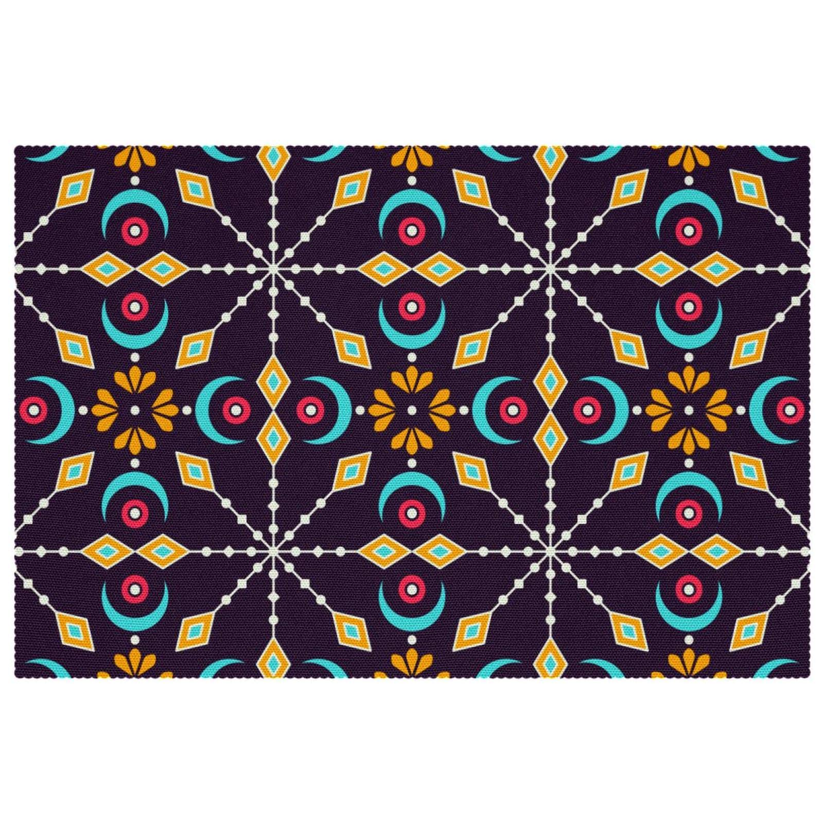 Sets de table bohème pour repas de famille et d'invités lot de 6 pièces