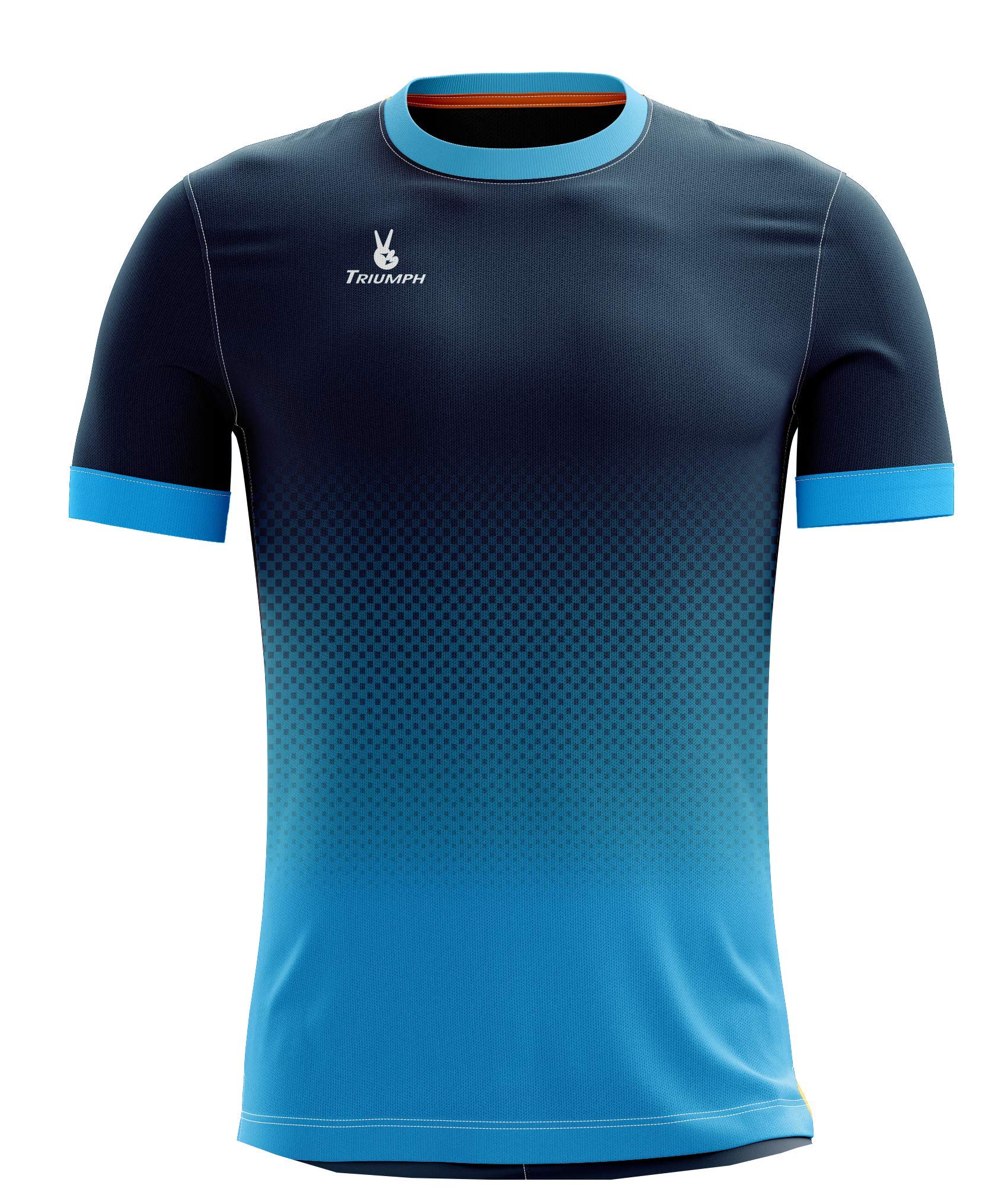 triumph Kabaddi Sports T Shirts Men's Dry-Fit Round Neck Kabaddi Jersey Polyester Printed Half Sleeve Jerseys for Men-picture-13