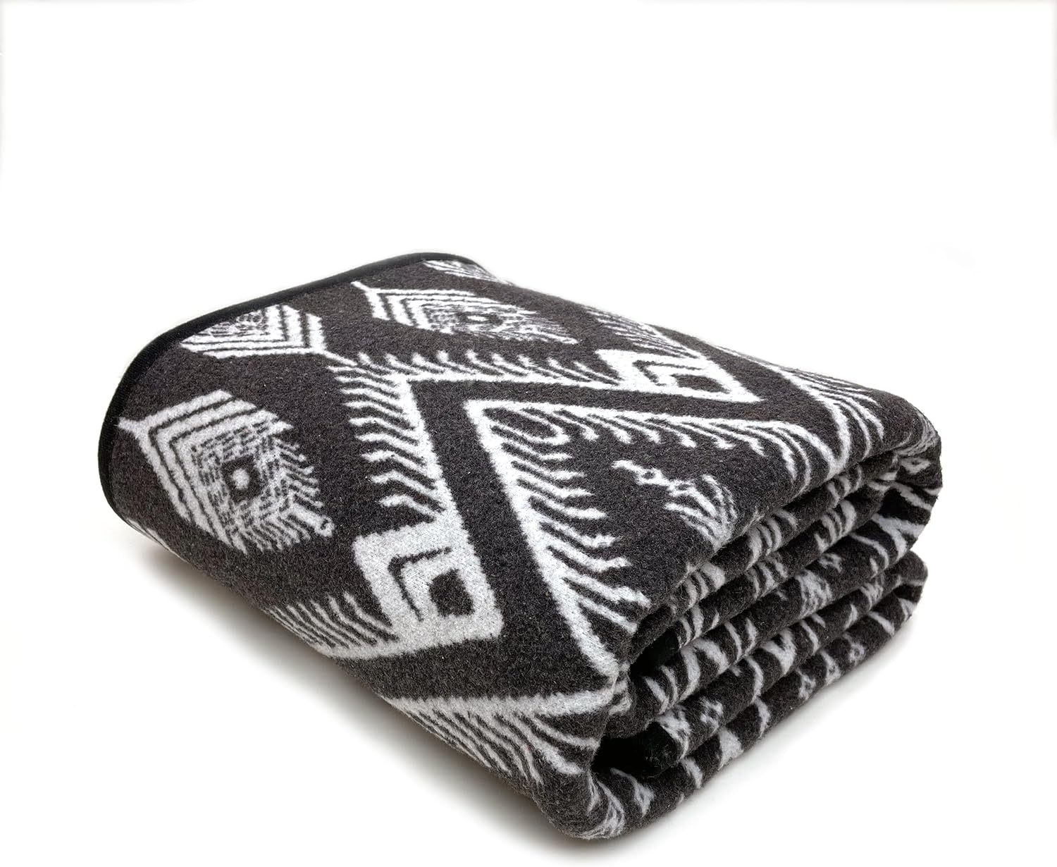 PuTian Merino Wool Blanket Camping Outdoor Blanket 63" x 51" Bohemia