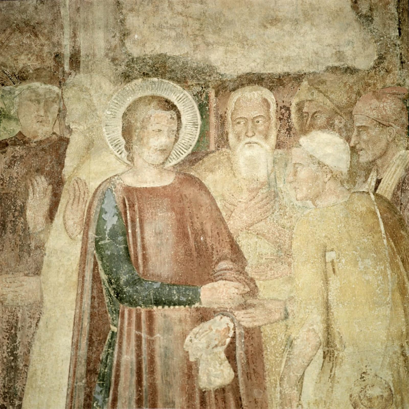 SERENDIPITP Abstract Painting Mural Print Picture Wall Decor Painting Detail of St Ranieri in the Holy Land by Andrea Di Bonaiuto Vintage Wall Artwork for Home Decor 60x90cm