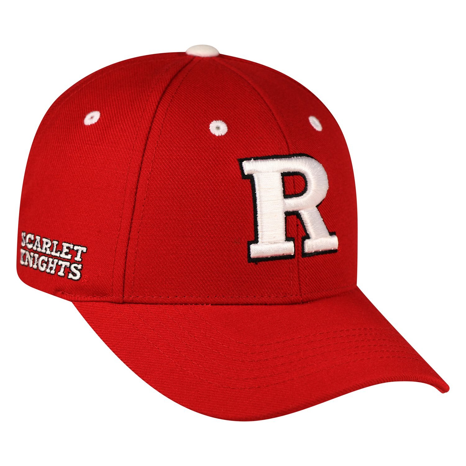 Top of the World Rutgers Scarlet Knights Men's Velco Adjustable Team Color Triple Threat Icon Hat, Adjustable