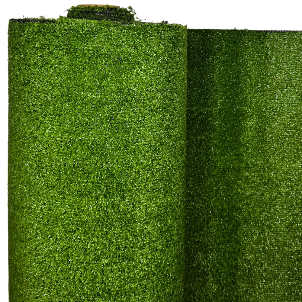 acquaverde | Prato Sintetico da 7mm per Giardino, Balcone, Terrazzo e Piscina 1x5 mt (5 mq) – Erba Artificiale, Sintetica Resistente al Calpestio e Raggi UV, Facile da Pulire