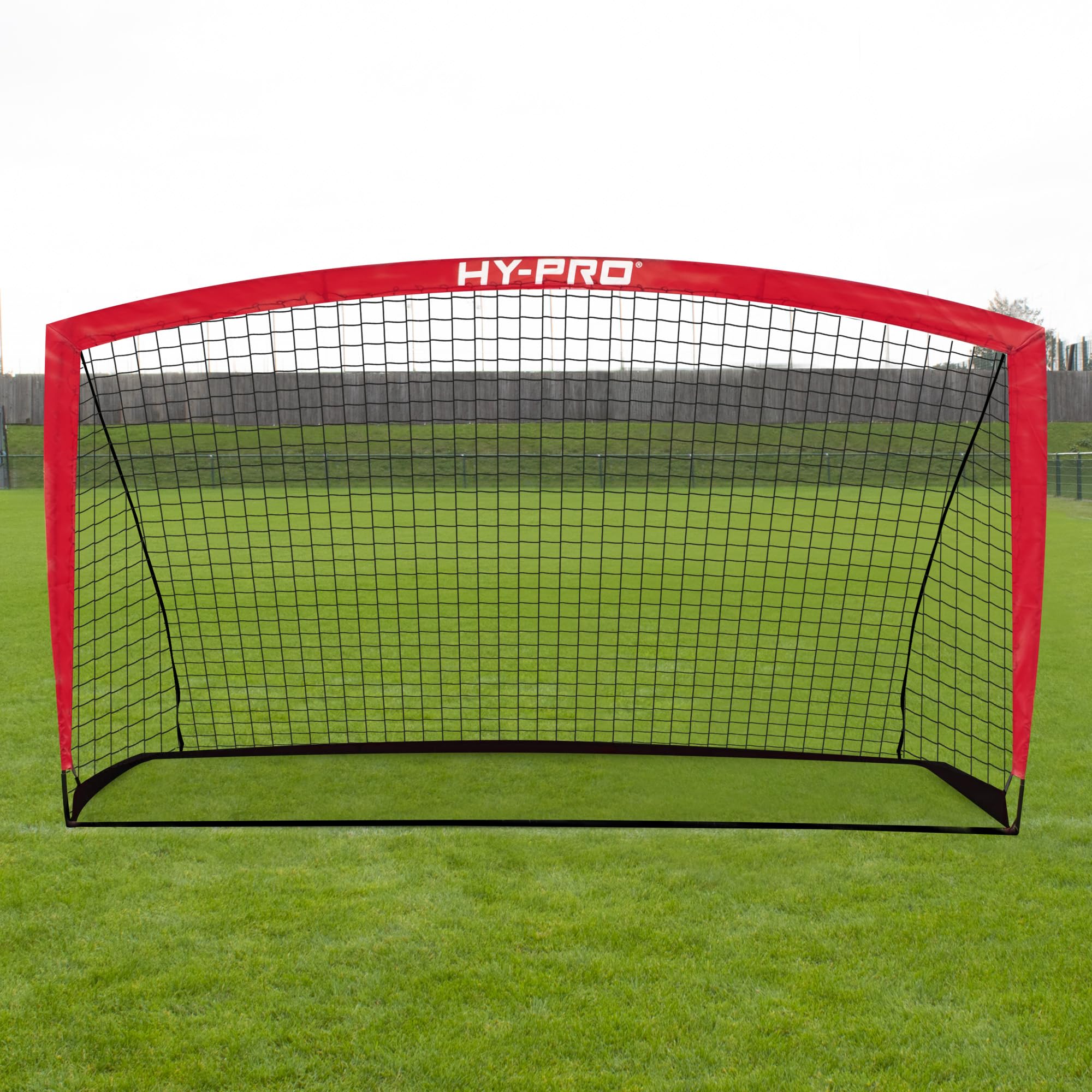 Hy-Pro Porta da calcio flessibile da 2,7 x 1,5 m, portatile, con borsa per il trasporto, per interni ed esterni, per bambini e adulti