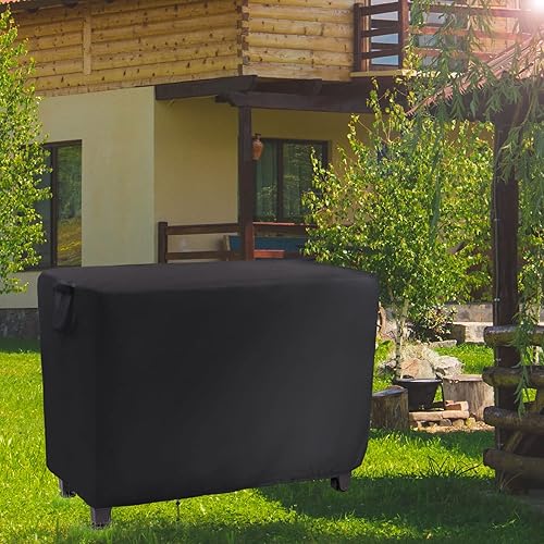 Miniatura 6 de Funda de muebles de exterior de 55 pulgadas para mesa portátil Keter Unity XL, fundas rectangulares impermeables para mesa de patio, cubierta de