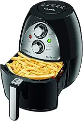 Fritadeira Sem Óleo Mondial, Family Inox-I - 4L, 110V, Preto, 1500W - NAF-03i