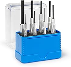 Rennsteig 457 100 5 paralelo – Juego de punzones, color azul, Set de 8 piezas
