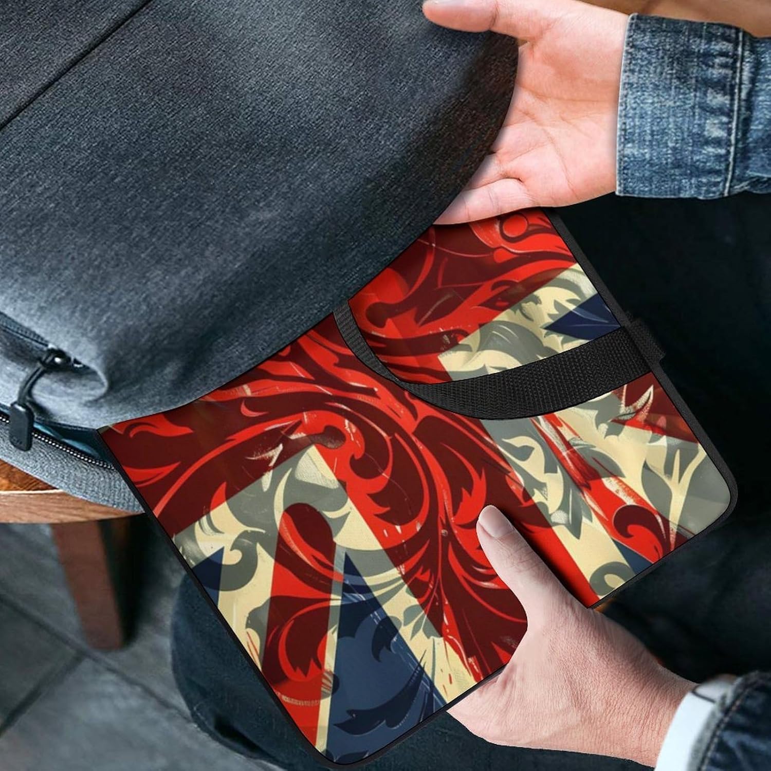 Union Jack UK British Flag Laptop Bag Print Computer Sleeve Case Protector Briefcase Totes for Women Men