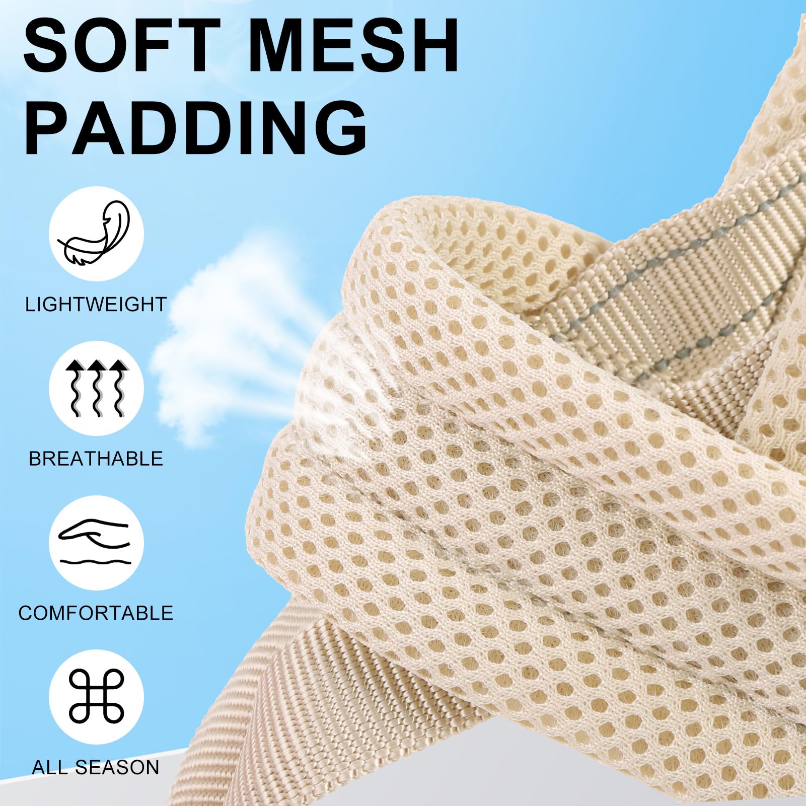 BEAUTYZOO Dog Harness for Small Dogs, No Pull Dog Harness and Leash Set, Soft Escape Proof Puppy Vest Harness with Handle, Reflective Lightweight Step in Harness for Girl Boy Dogs, Beige XS