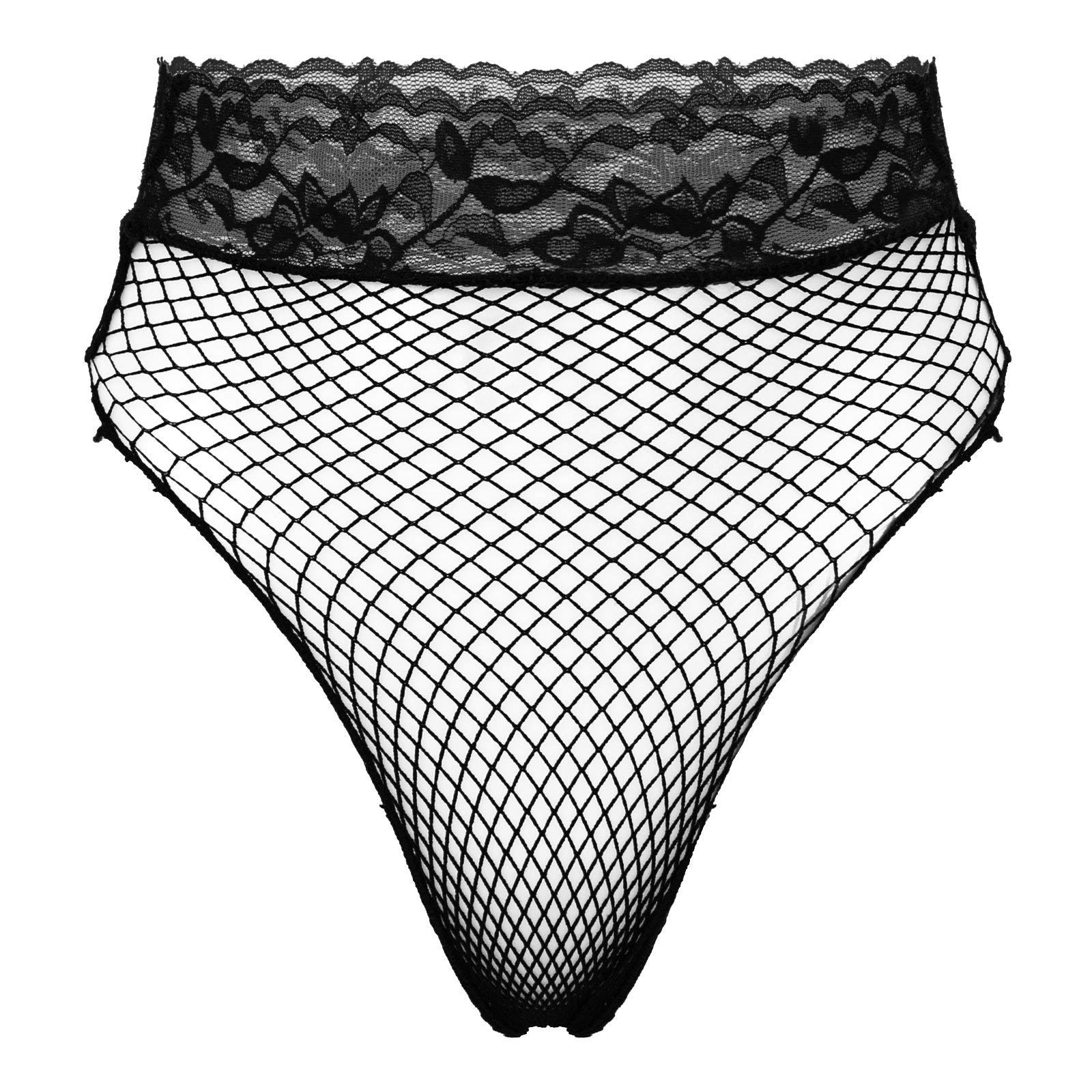 Women See Through Fishnet Bikini Briefs Panties Lingerie Underwear G-string Thongs Knickers