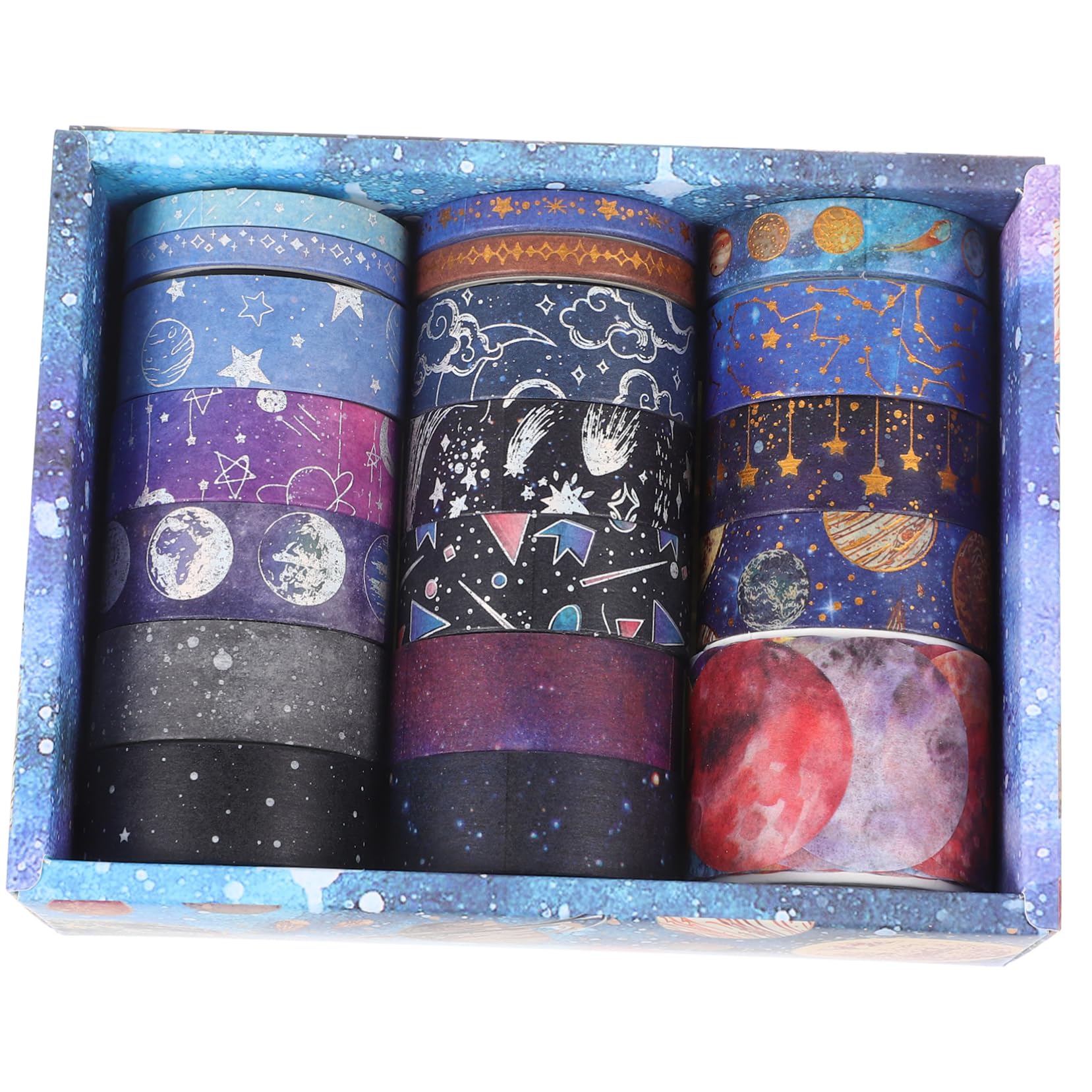 Artibetter 5 Sätze Tape Set Handwerk Verpackung Papier Klebeband Klebrig Washi-tape-aufkleber Washi-tape Dünn Hochwertiges Japanisches Papier 19 Rollen * 5
