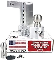 Vista 1 de Enganche de remolque ajustable, montaje de bola ajustable, enganche de bola para camión, enganche de remolque de aluminio con escala integrada