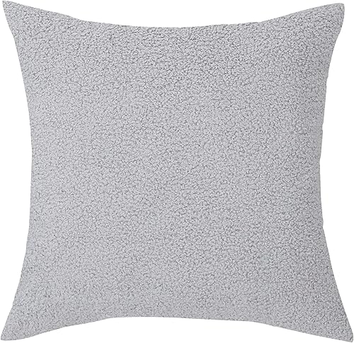 Miniatura 6 de TangDepot Paquete de 2 fundas de almohada lujosas y esponjosas de piel de oveja sintética, fundas de almohada cuadradas, fundas de almohada para