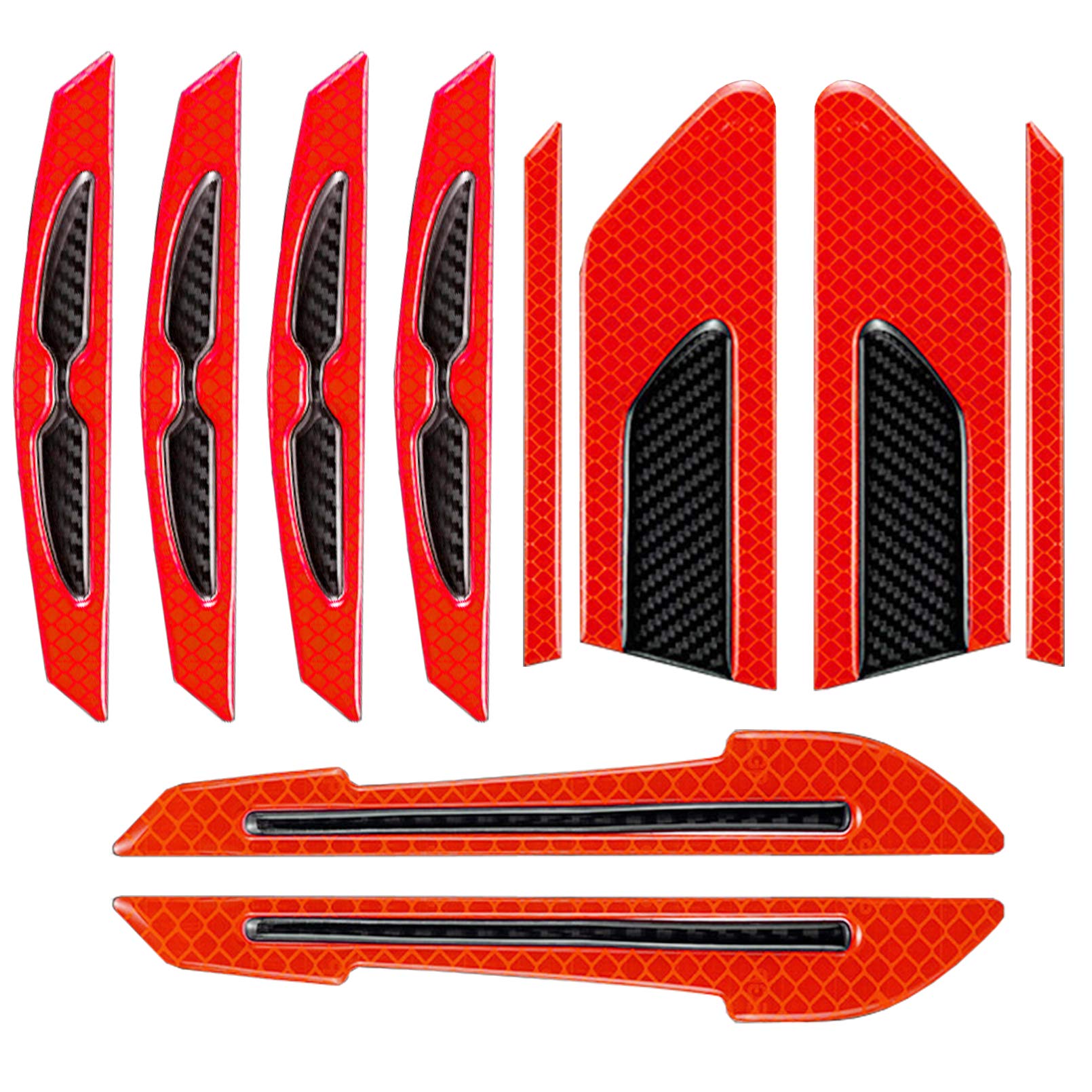 Buy Deloky 8PCS Automotive Car Side Warning StickerRed Car Side Mirror