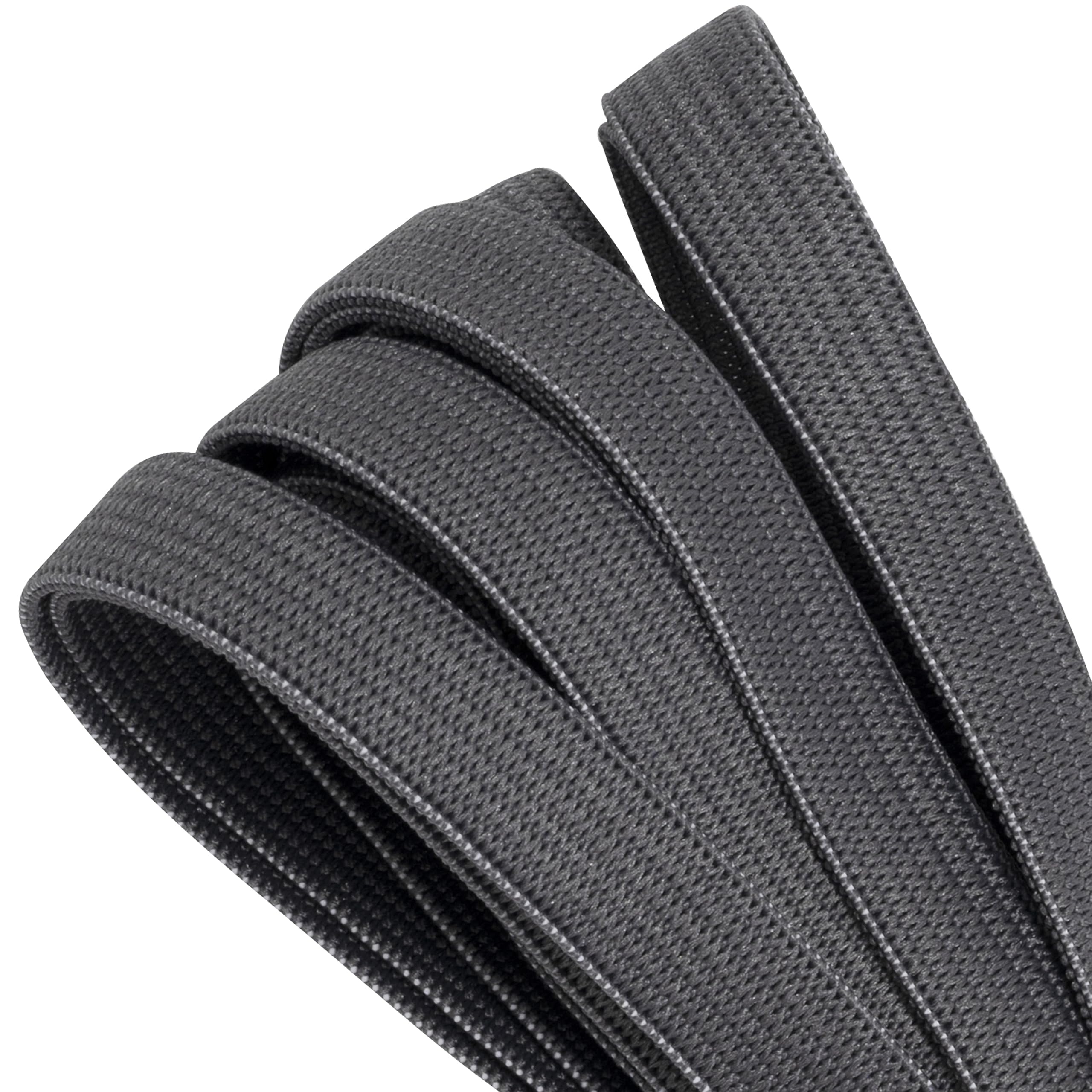 Bande Élastique Plate AERZETIX - 10mm X 5m - Polyester/Latex - Gris