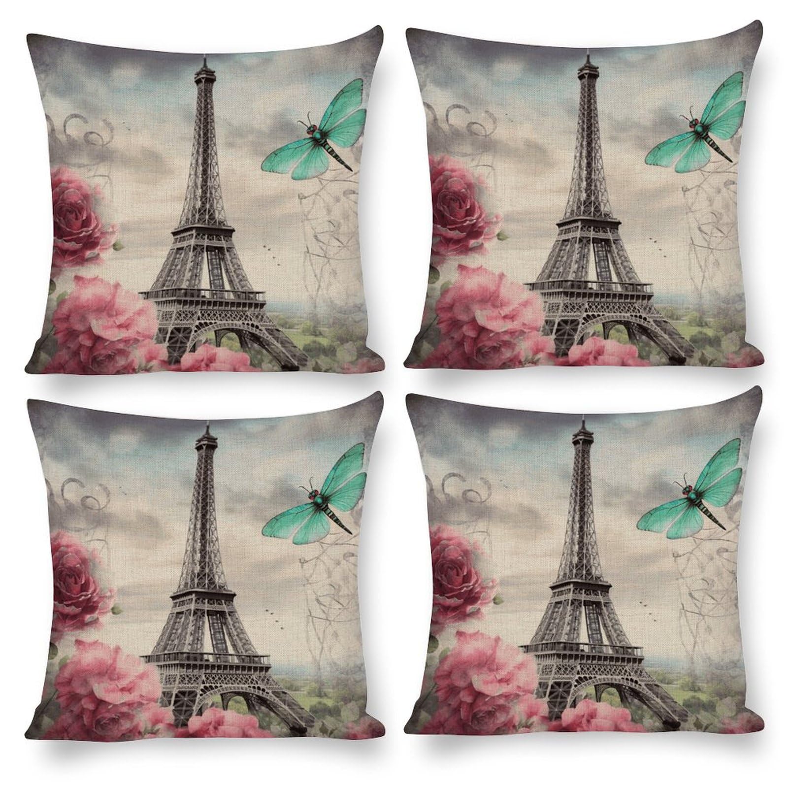 Housse de coussin libellule pour protéger et embellir votre lit